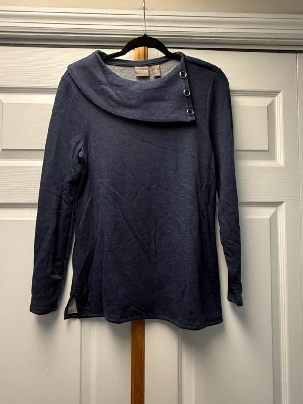 NWT - Chico's Long Sleeve Tunic Top -Sz 0 (Small/4)